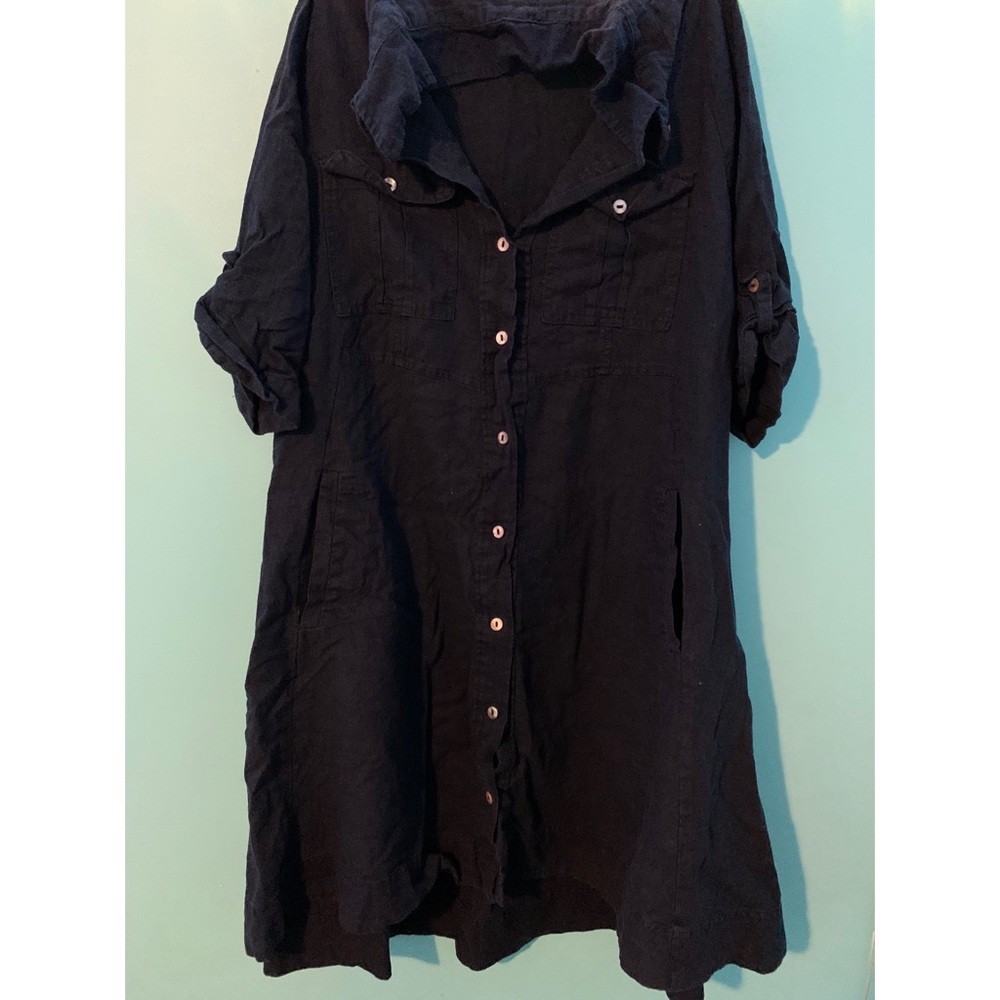 Denim Dress with Pockets